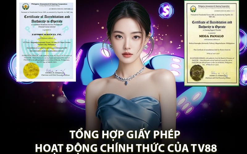 Giấy Phép Hoạt Động TV88 Bảo Chứng Uy Tín Cho Người Chơi