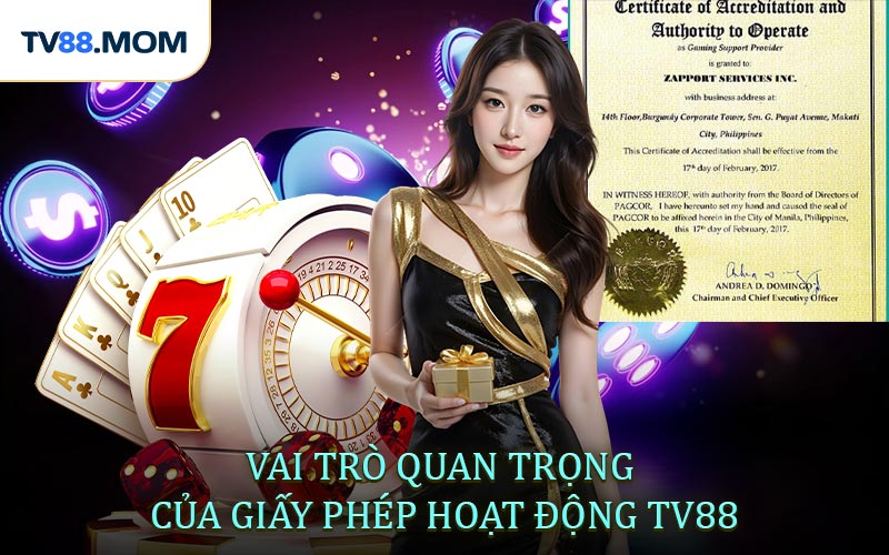 Giấy Phép Hoạt Động TV88 Bảo Chứng Uy Tín Cho Người Chơi